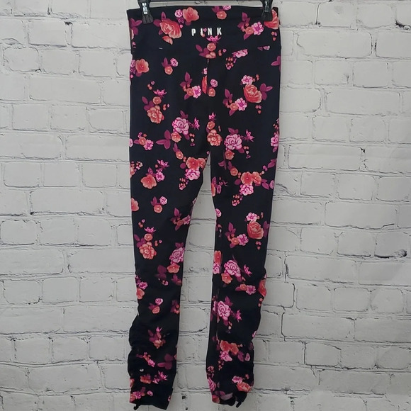 PINK Victoria’s Secret Ultimate Womens Size M Floral Leggings - Picture 6 of 10